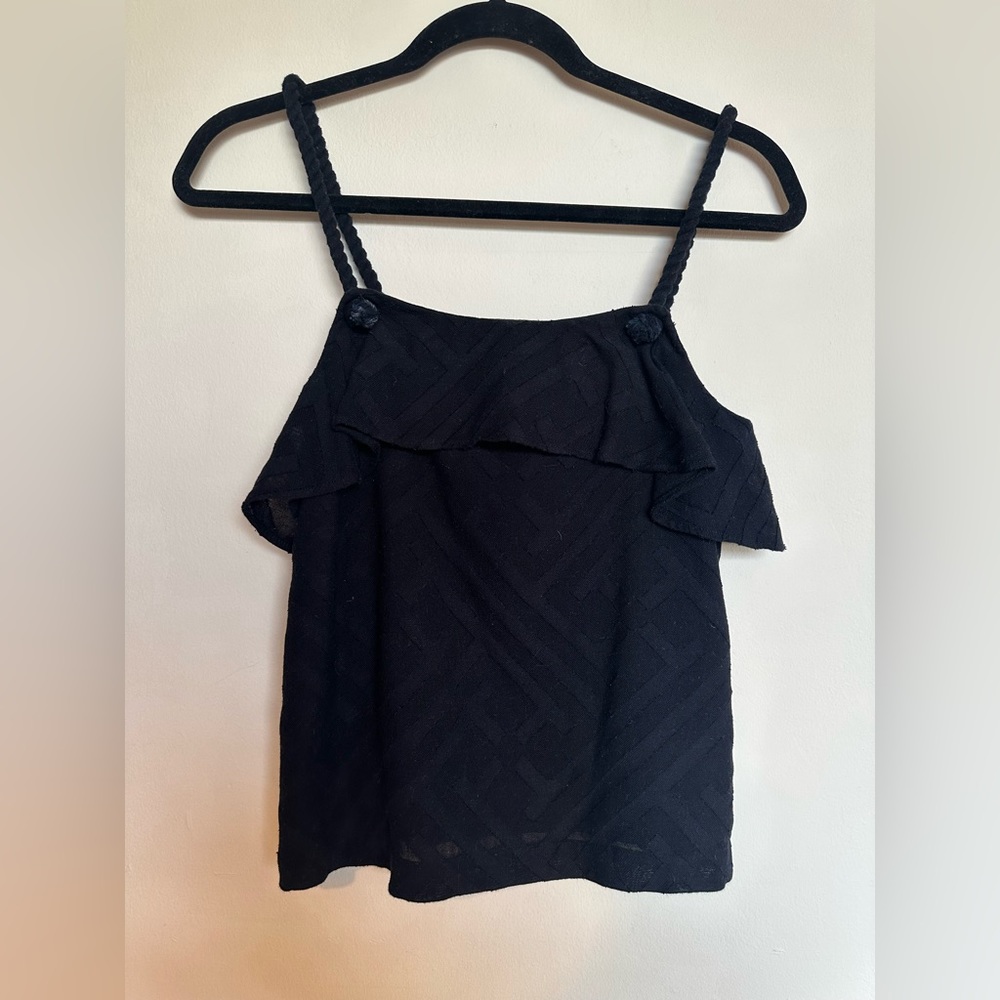 Leo & Sage Ruffle Rope-Strap Top size XS - Picture 5 of 5